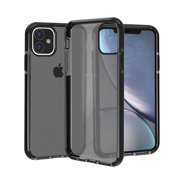 Wholesale iPhone 11 Pro (5.8in) Mesh Armor Hybrid Case (Black)